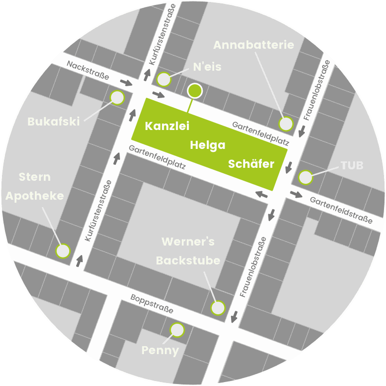 RheinMainz Mediation am Gartenfeldplatz 10, Mainz Neustadt (Standortkarte)